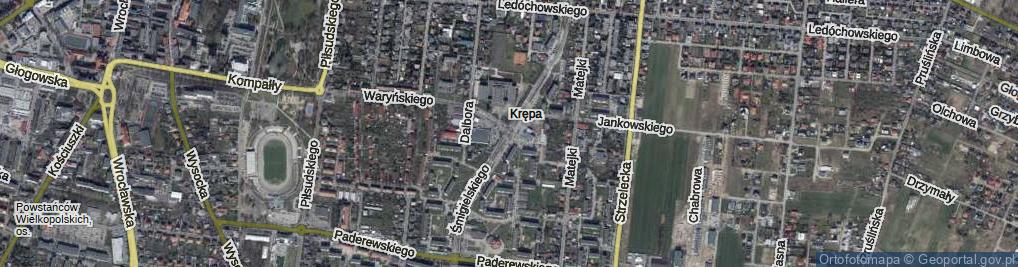 Zdjęcie satelitarne Rondo Ofiar Katastrofy Smoleńskiej rondo.